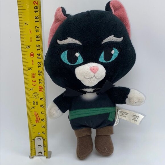 Puss in Boots The Last Wish Black Plush Stuffed Animal Toy Dreamworks 7.5 - Picture 7 of 8